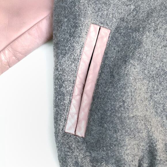 Vintage Hard Rock Maui Varsity Jacket | Pink & Gray Wool | Y2K Streetstyle | M - Picture 12 of 16